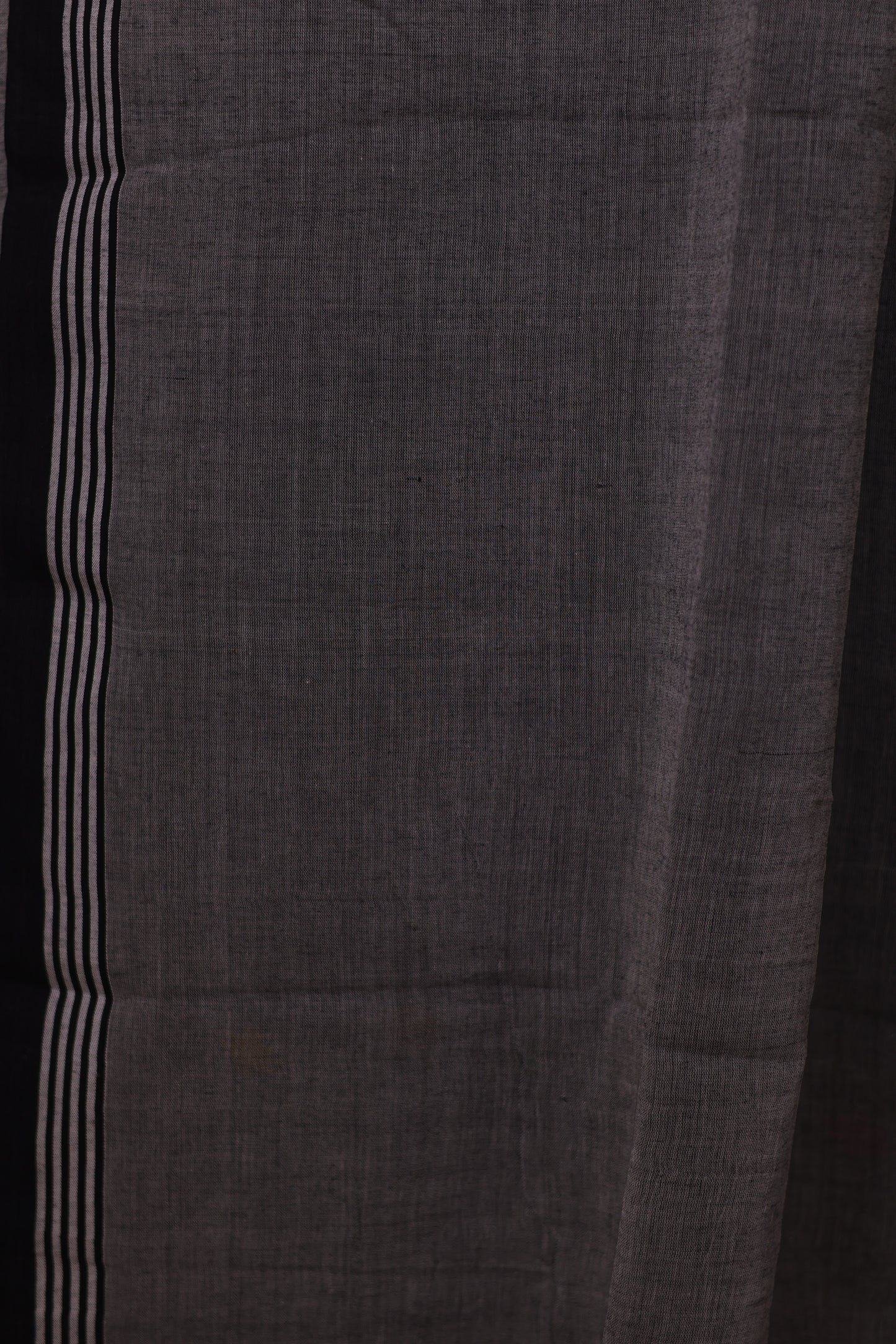 Grey Pure Handwoven Jamdhani Malai Cotton Saree