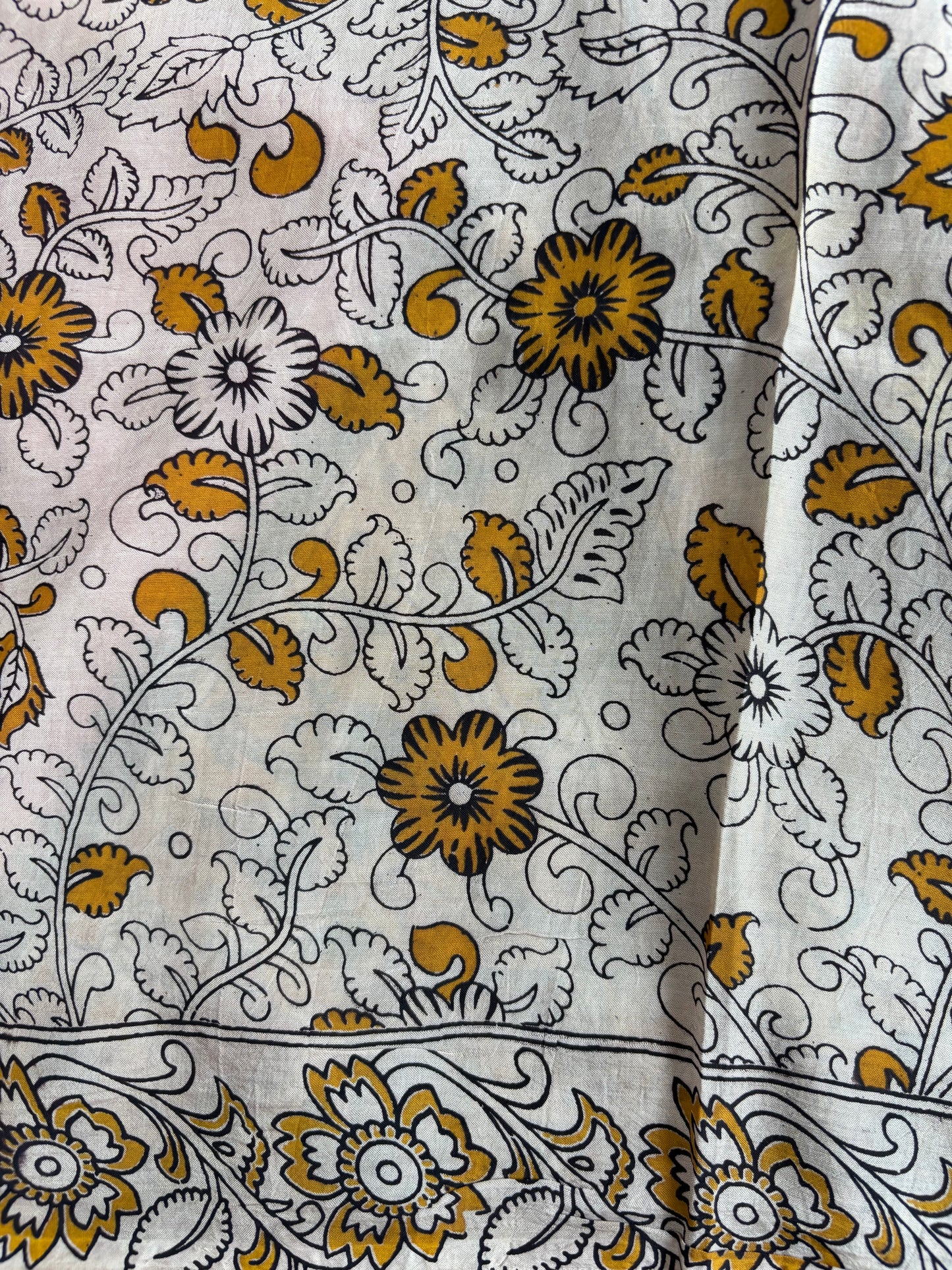 Kalamkari dyeing premium chennur silk saree
