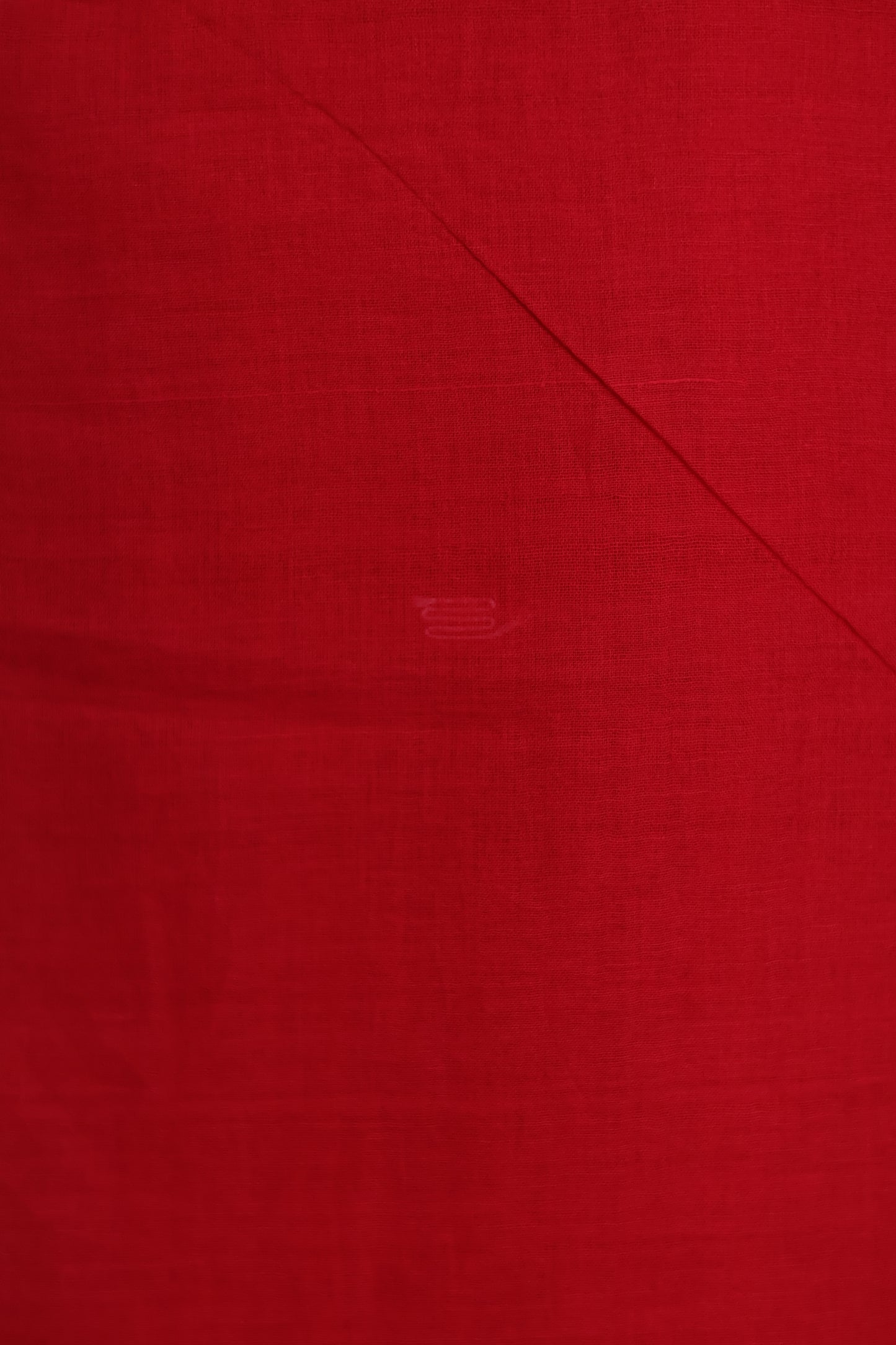Red Pure Handwoven Malai Cotton Saree with Butta Weaving
