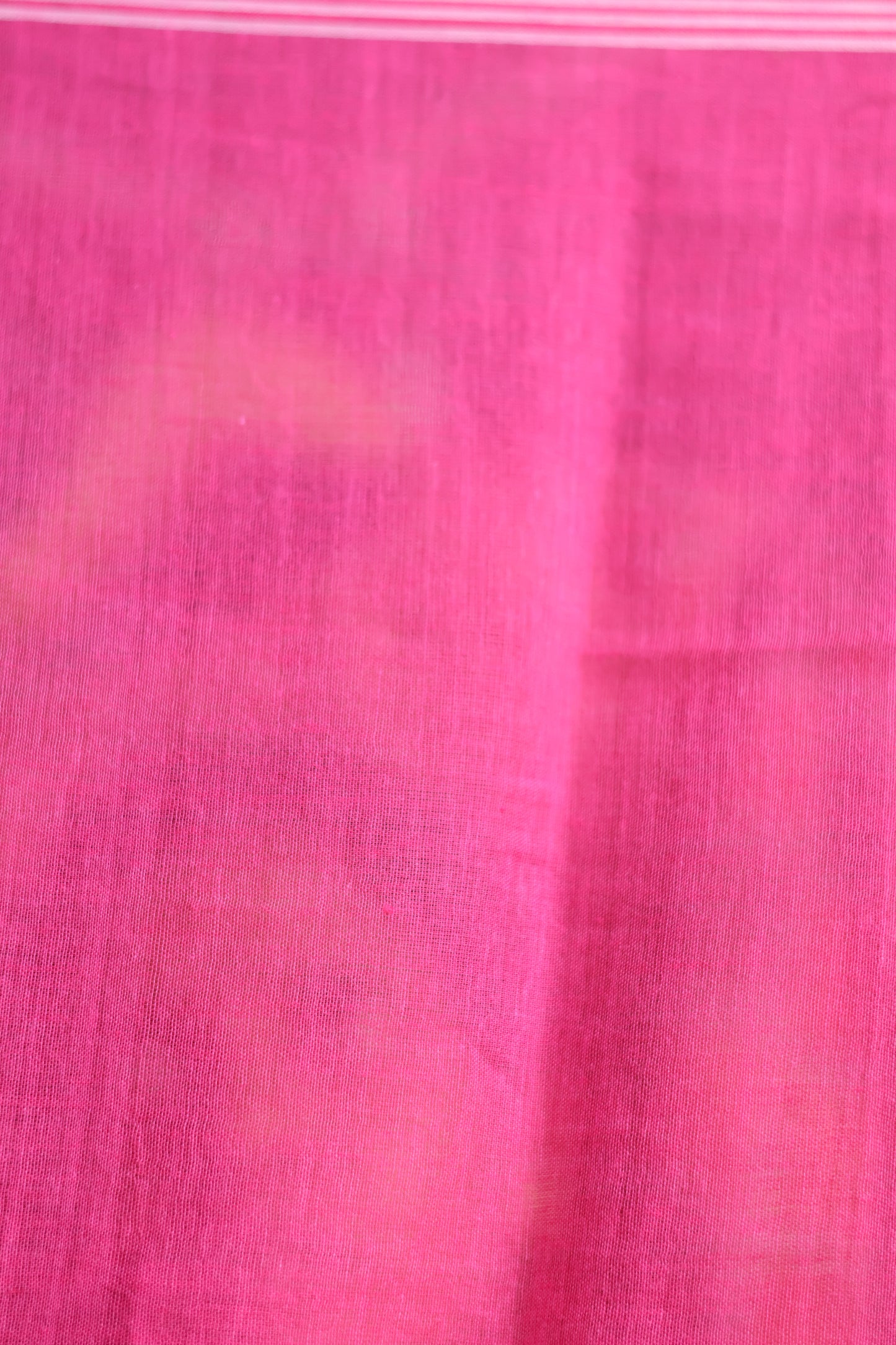 Pink Pure Handwoven Malai Cotton Saree with Butta Weaving