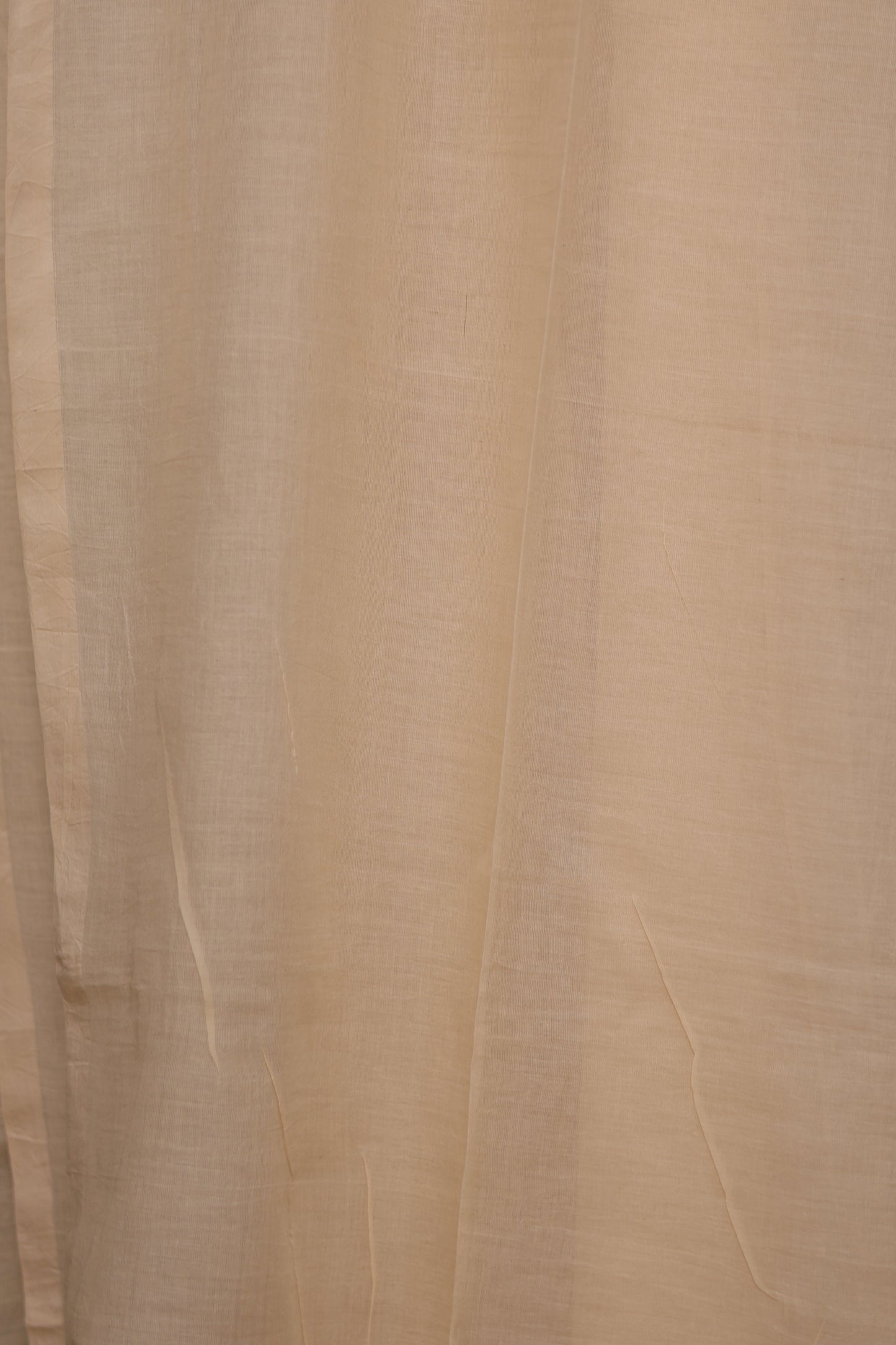 Cream Pure Handwoven Jamdhani Malai Cotton Saree