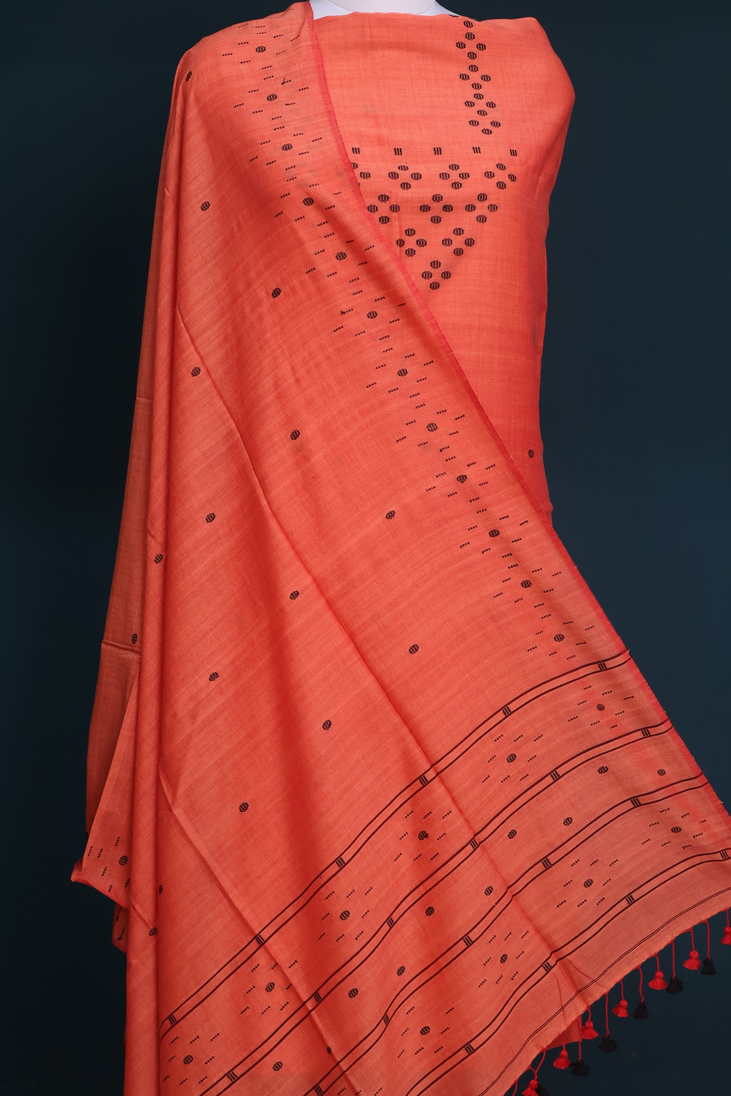 Handwoven weaving butta pure Malai cotton 2 piece suit sets