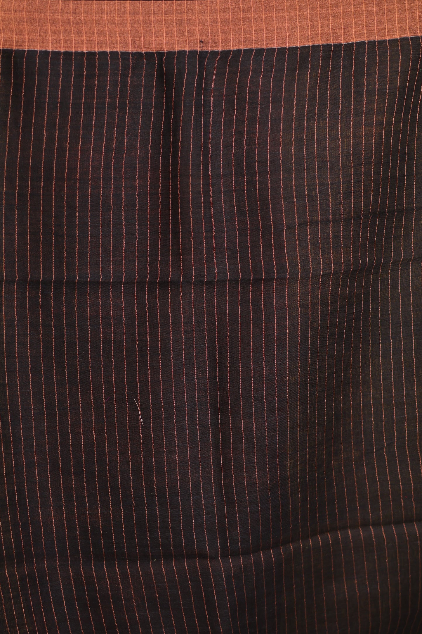 Green Pure Handwoven Linen Saree