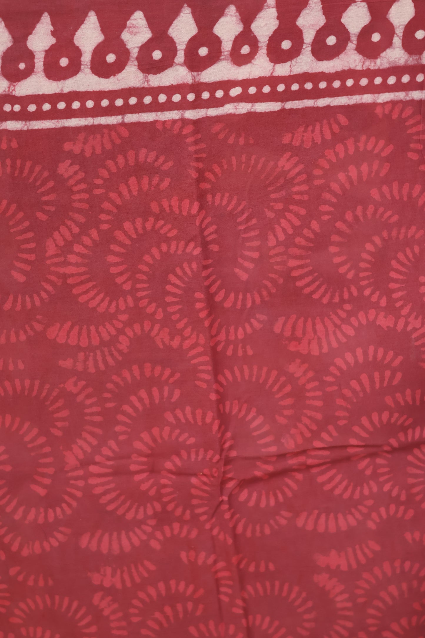 Dusty Rose Bagru Handblock printed MulMul cotton saree | Looms & Tassels