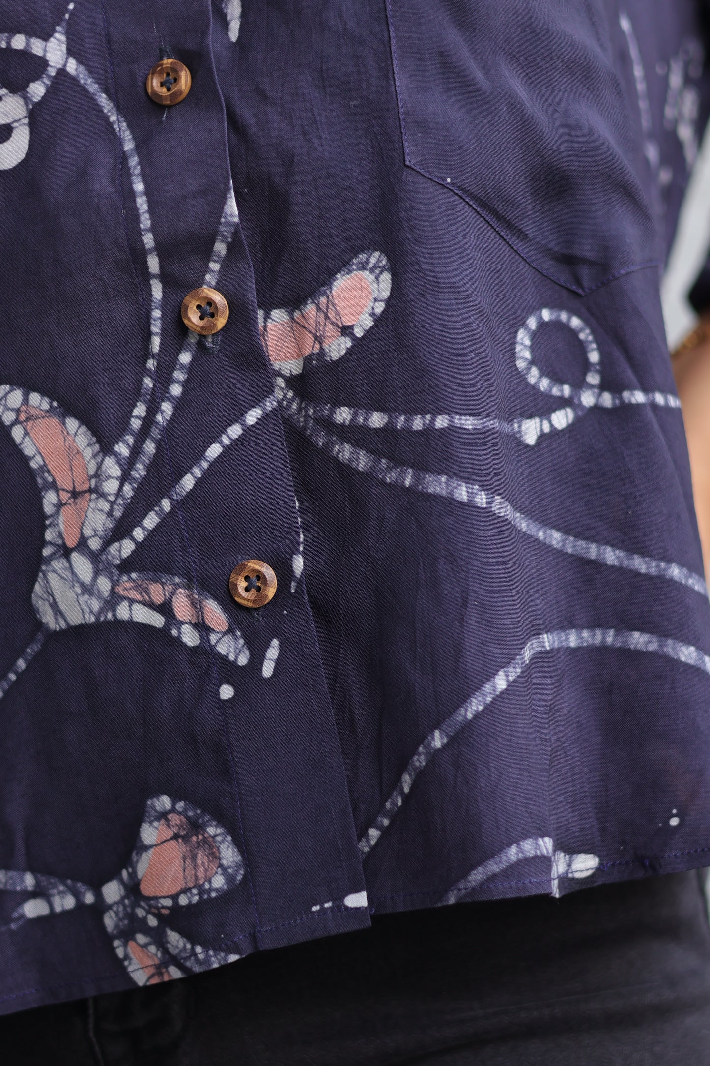 Grey Batik print shirt