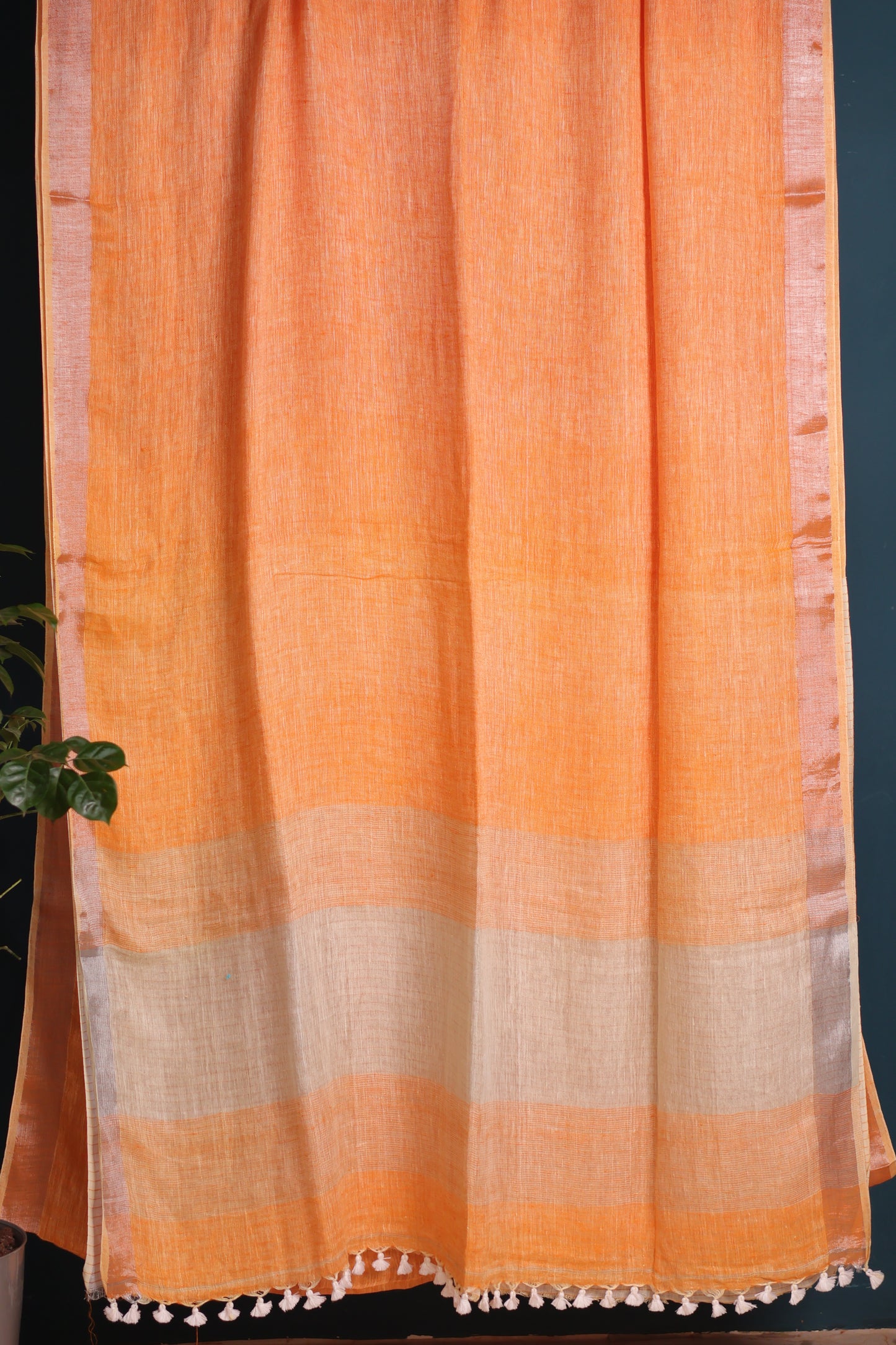 Pure Handwoven Linen Saree
