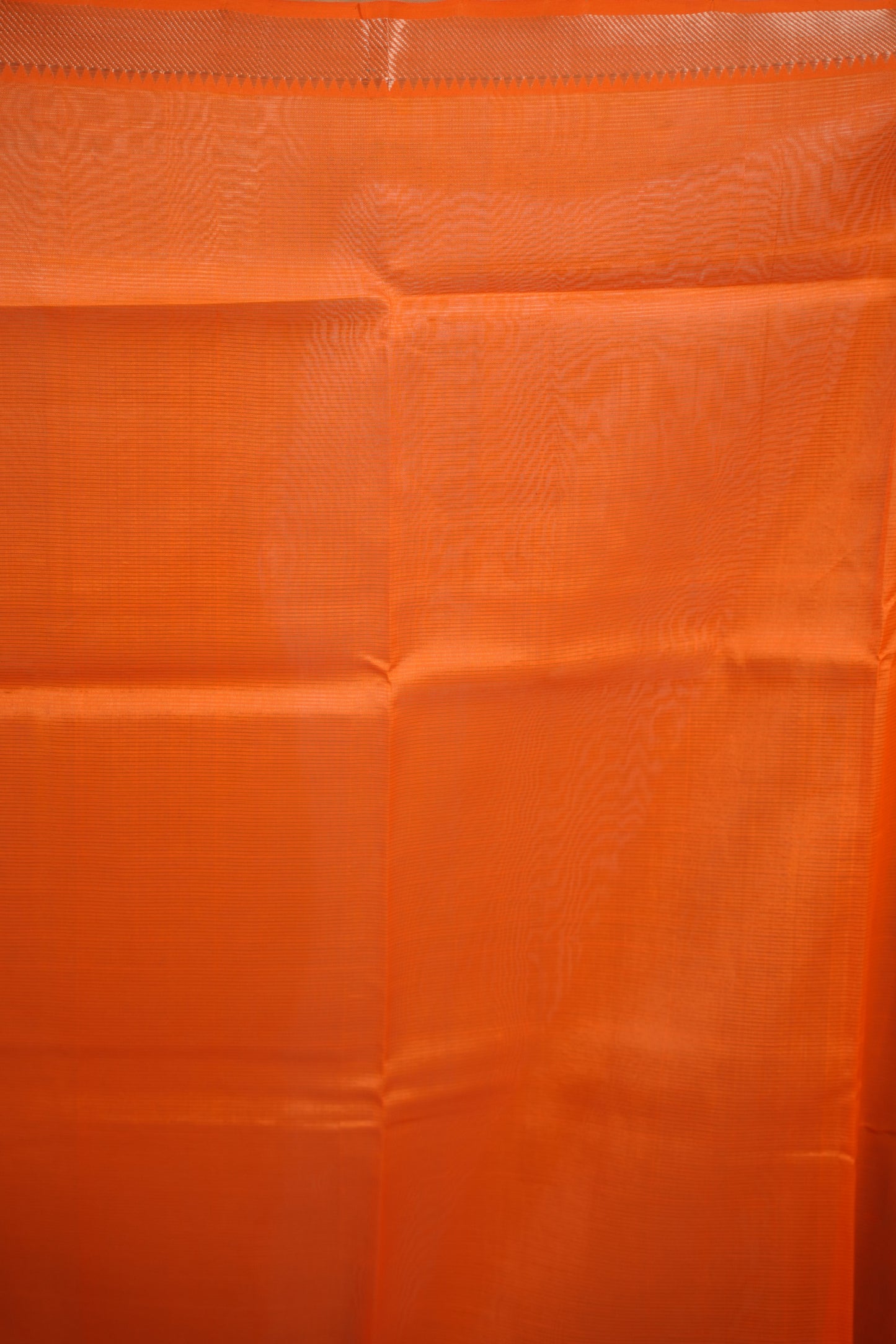 Sea Green & Orange Handloom Mangalagiri Silk Saree| Looms & Tassels