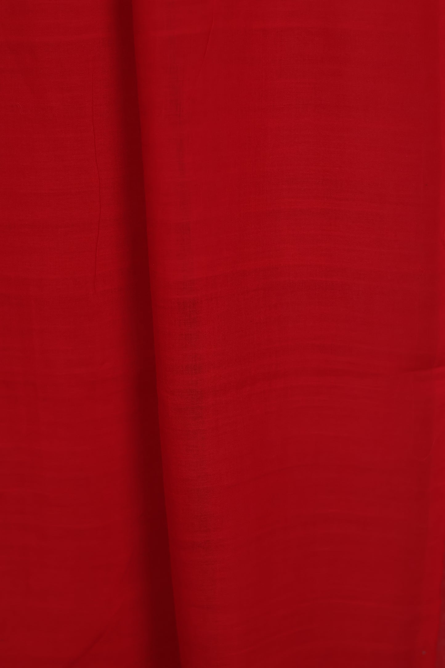 Red Malai Cotton Saree with Butta Weaving | Looms & Tassels