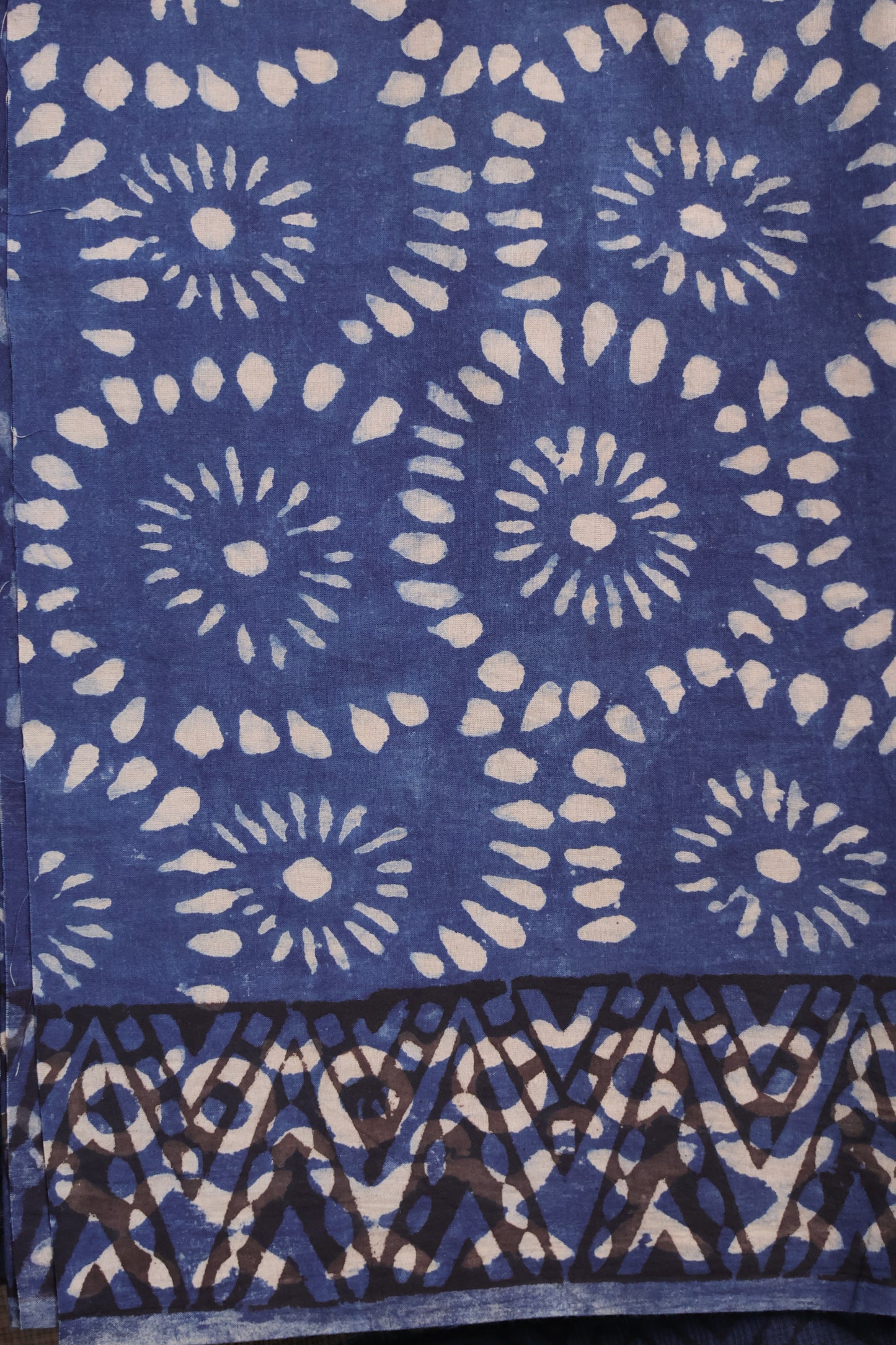 Hand block printed Kota Doriya Saree