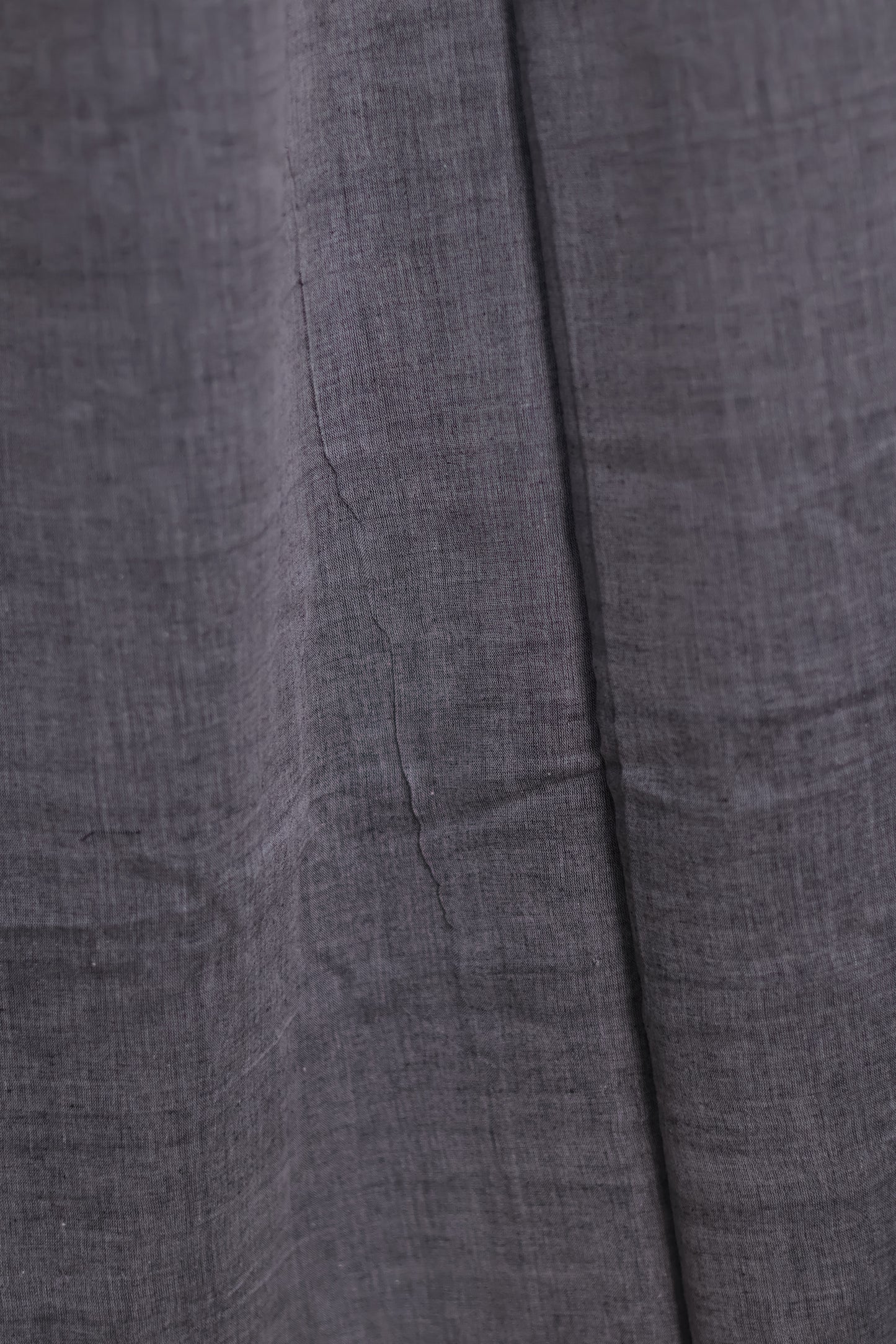 Grey Pure Handwoven Malai Cotton Saree with Butta Weaving