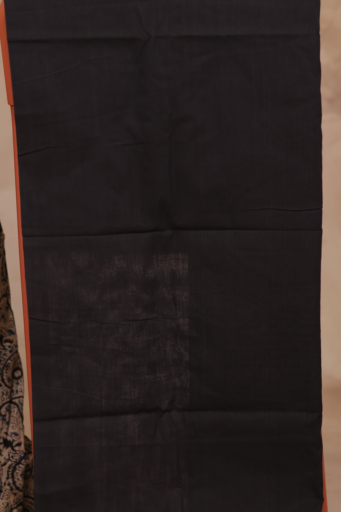 Hand Block Printed Kalamkari Unstitched 3pc Suit Set