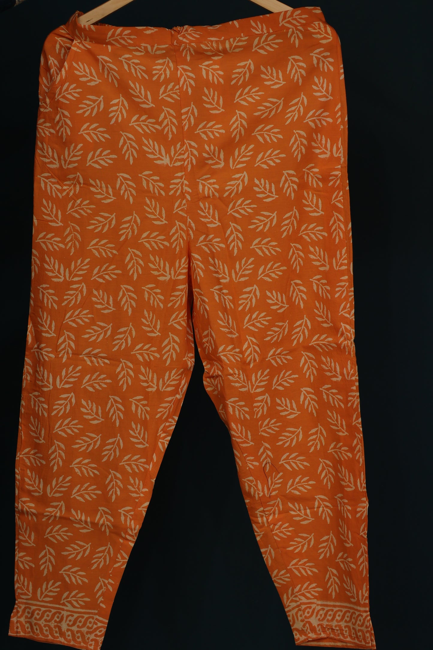Blue Handblock printed kota 3 piece suit (stitched)