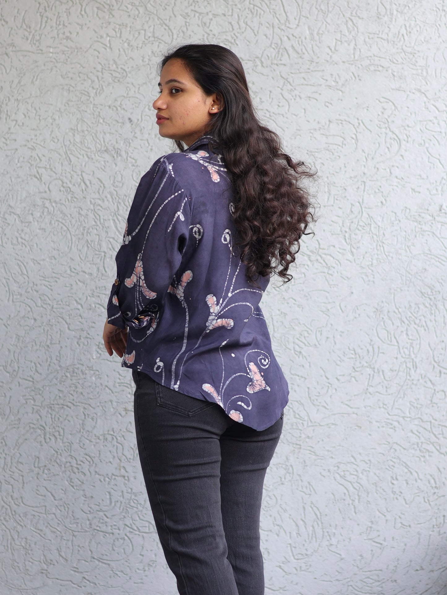 Grey Batik print shirt