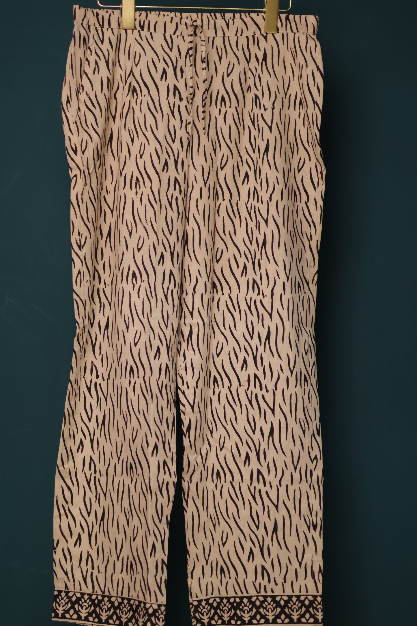 Handblock printed kota 3 piece suit (stitched)