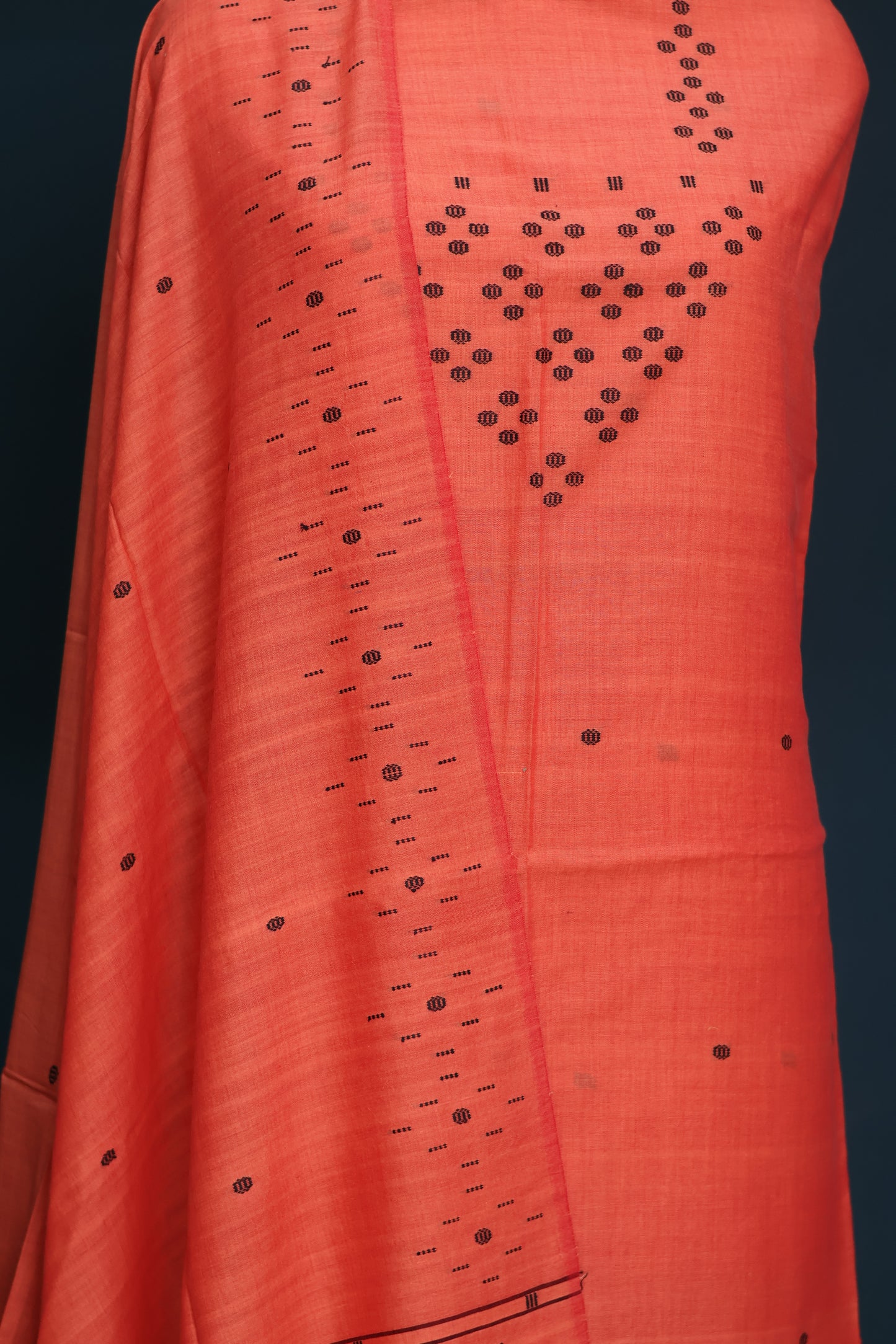 Handwoven weaving butta pure Malai cotton 2 piece suit sets