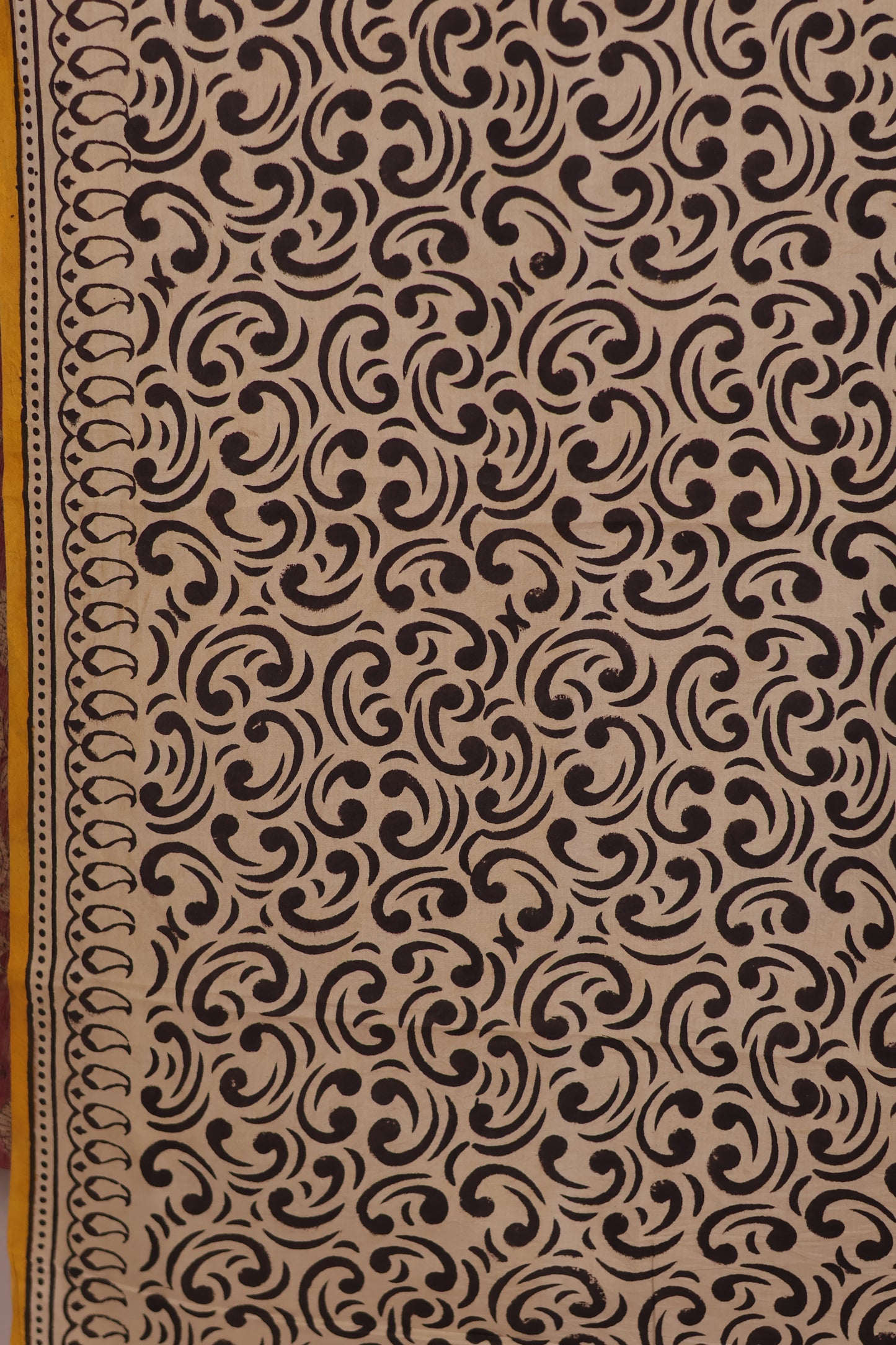 Pure Kota Doria Saree with Bagru Handblock Prints | Looms & Tassels