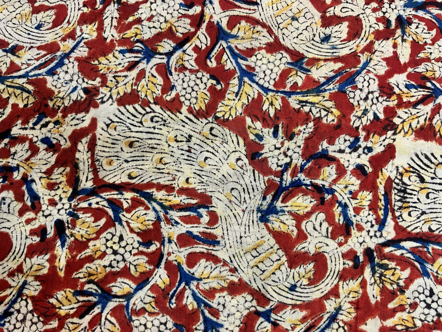 Kalamkari dyeing pure cotton saree