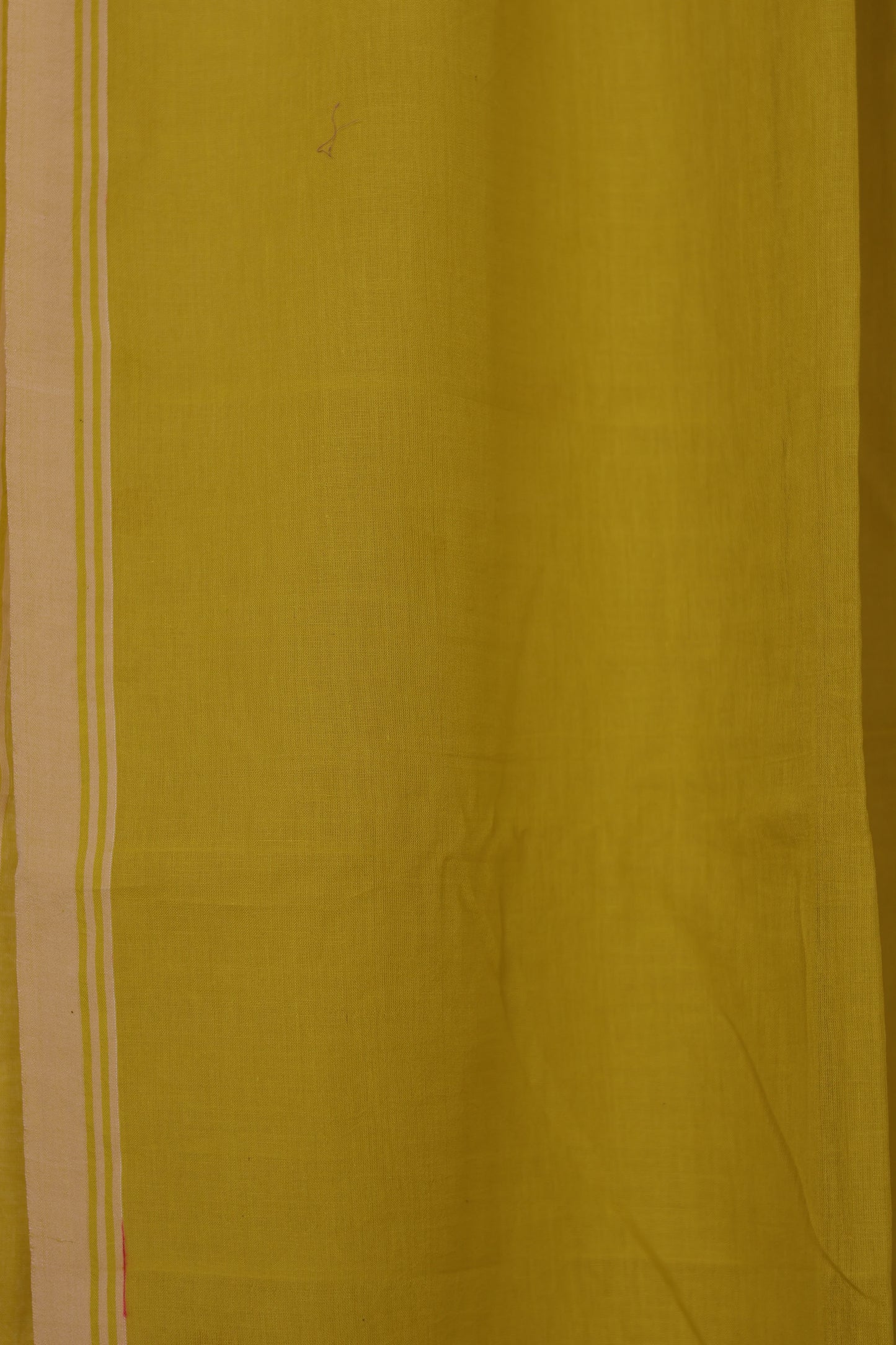 Olive Green Pure Handwoven Jamdhani Malai Cotton Saree