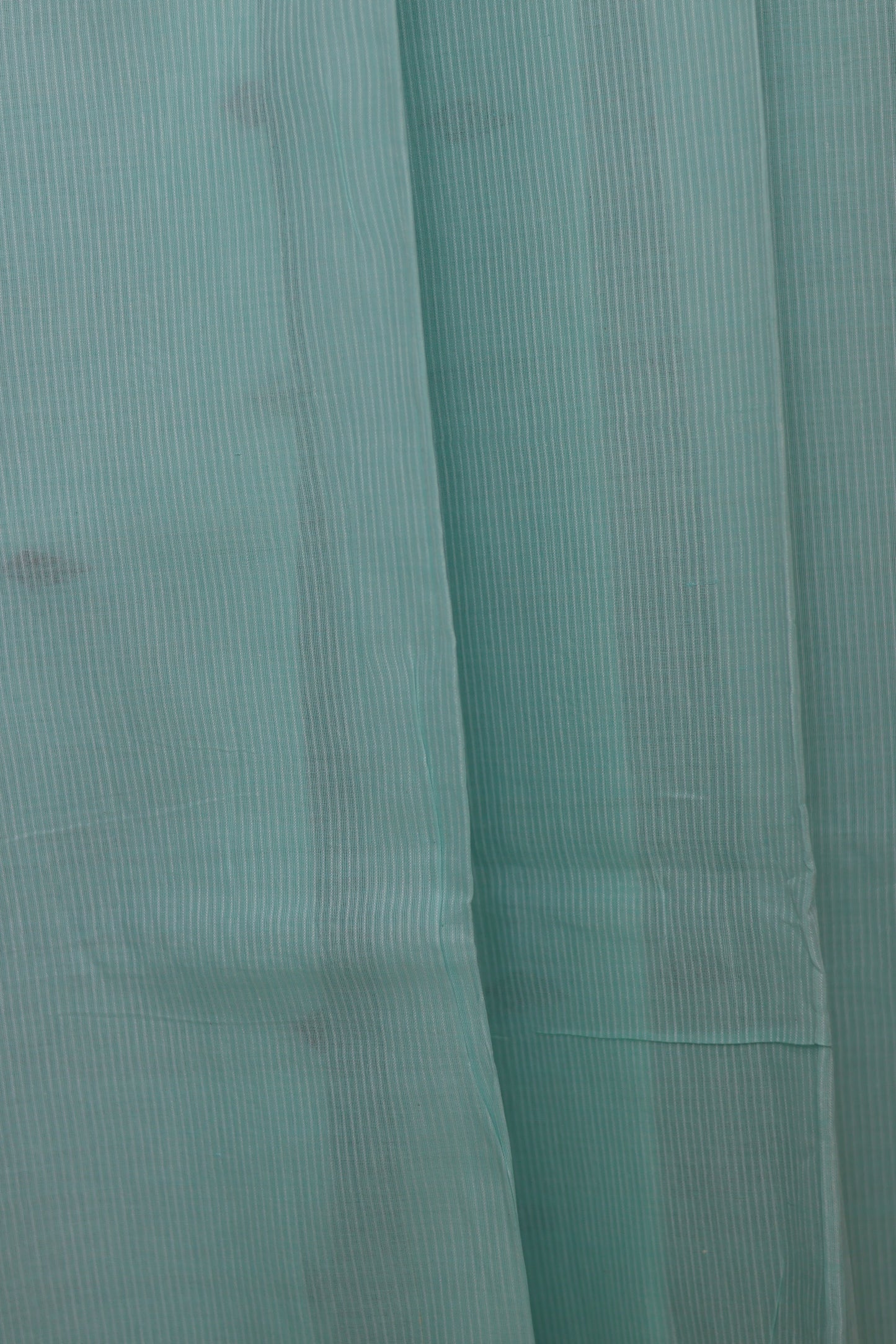 Pastel Blue Checks Pure Handwoven Jamdhani butta Malai Cotton Saree