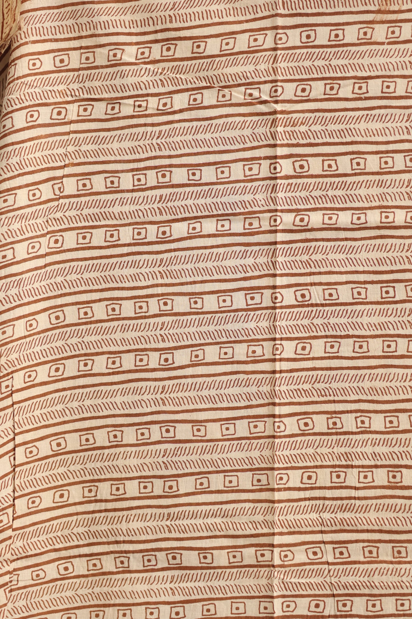 Brown Kalamkari Cotton Saree