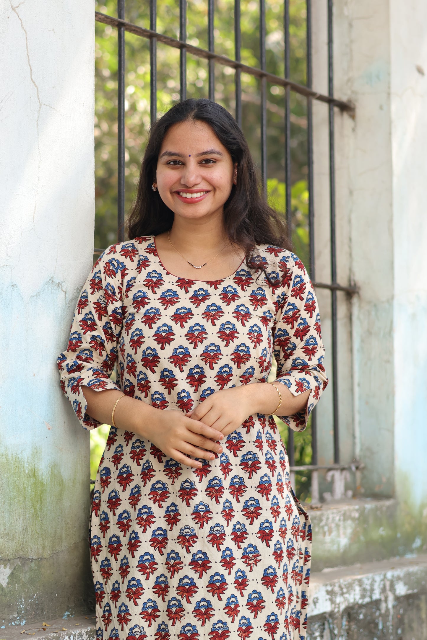 Ajrakh Hand Block printed Kurti