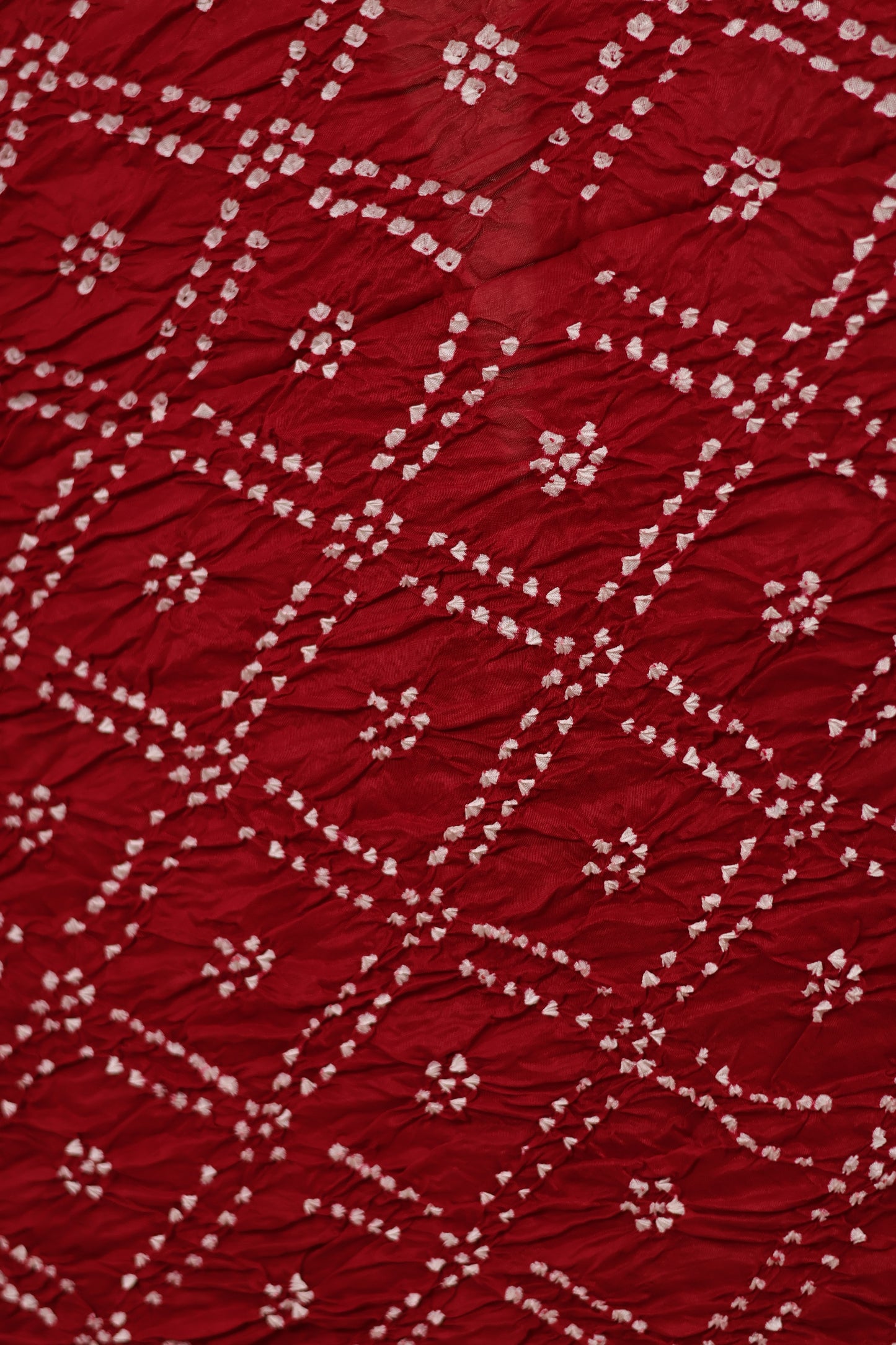 Deep Maroon Handcrafted Bandhani Paithani Dola Silk Saree | Looms & Tassels