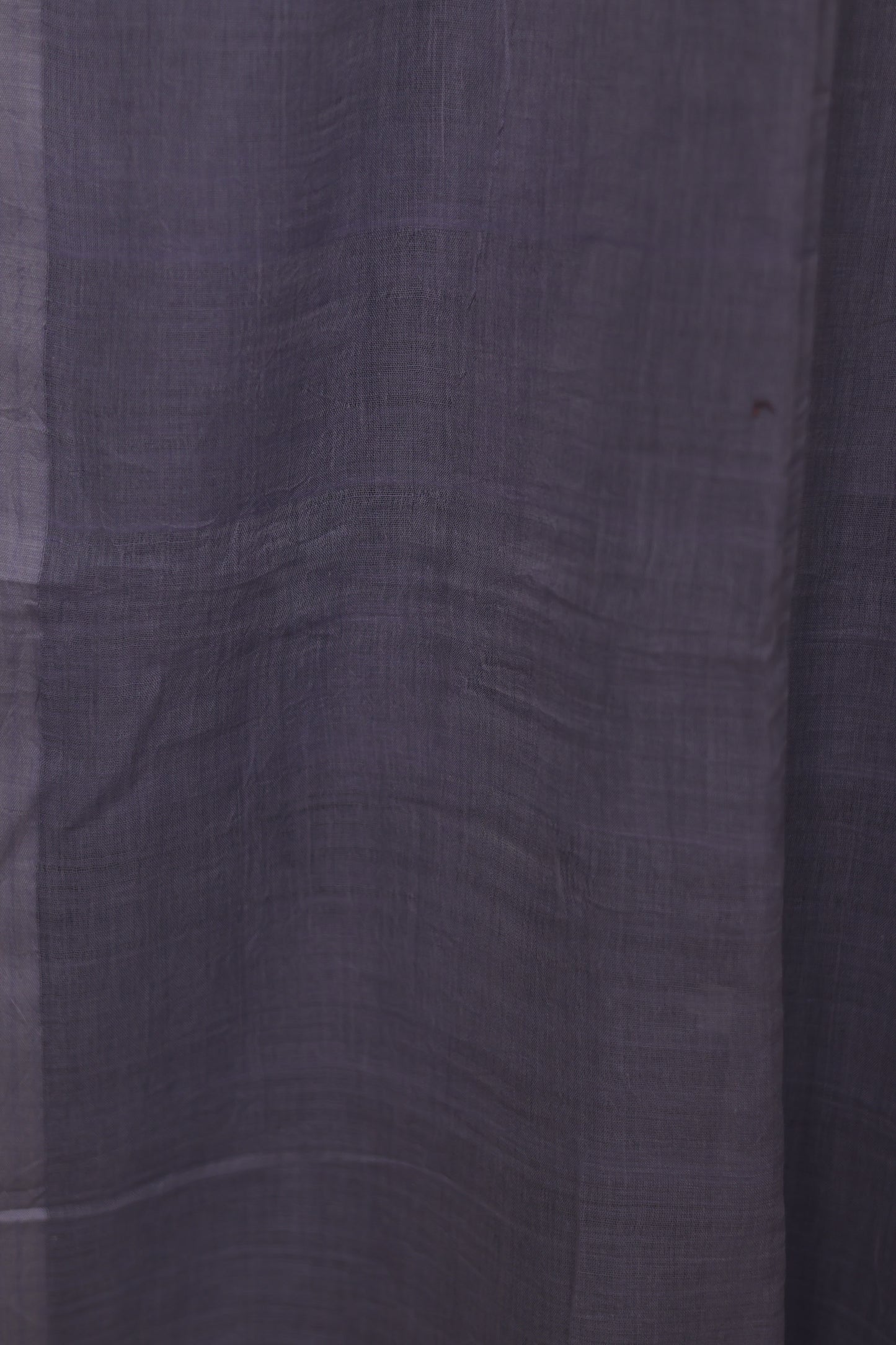 Grey Pure Handwoven Jamdhani Malai Cotton Saree