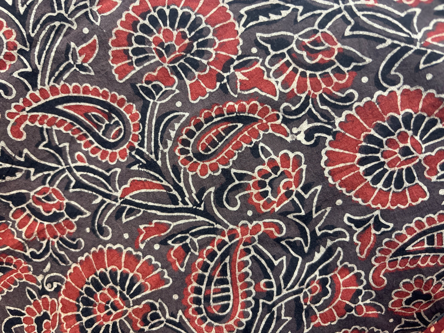 Red Pure Handwoven Malai Cotton Saree with Sequence Work