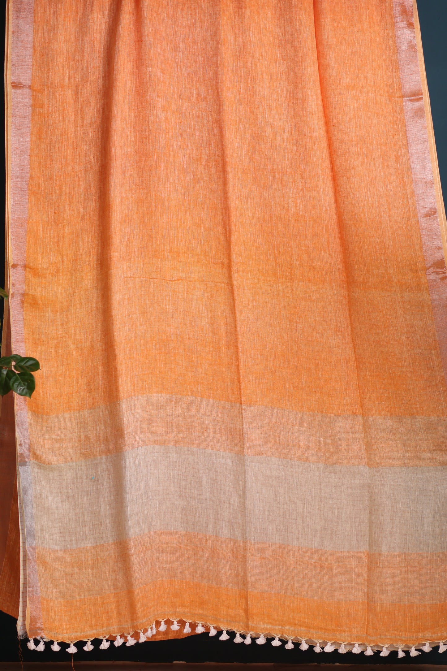 Pure Handwoven Linen Saree