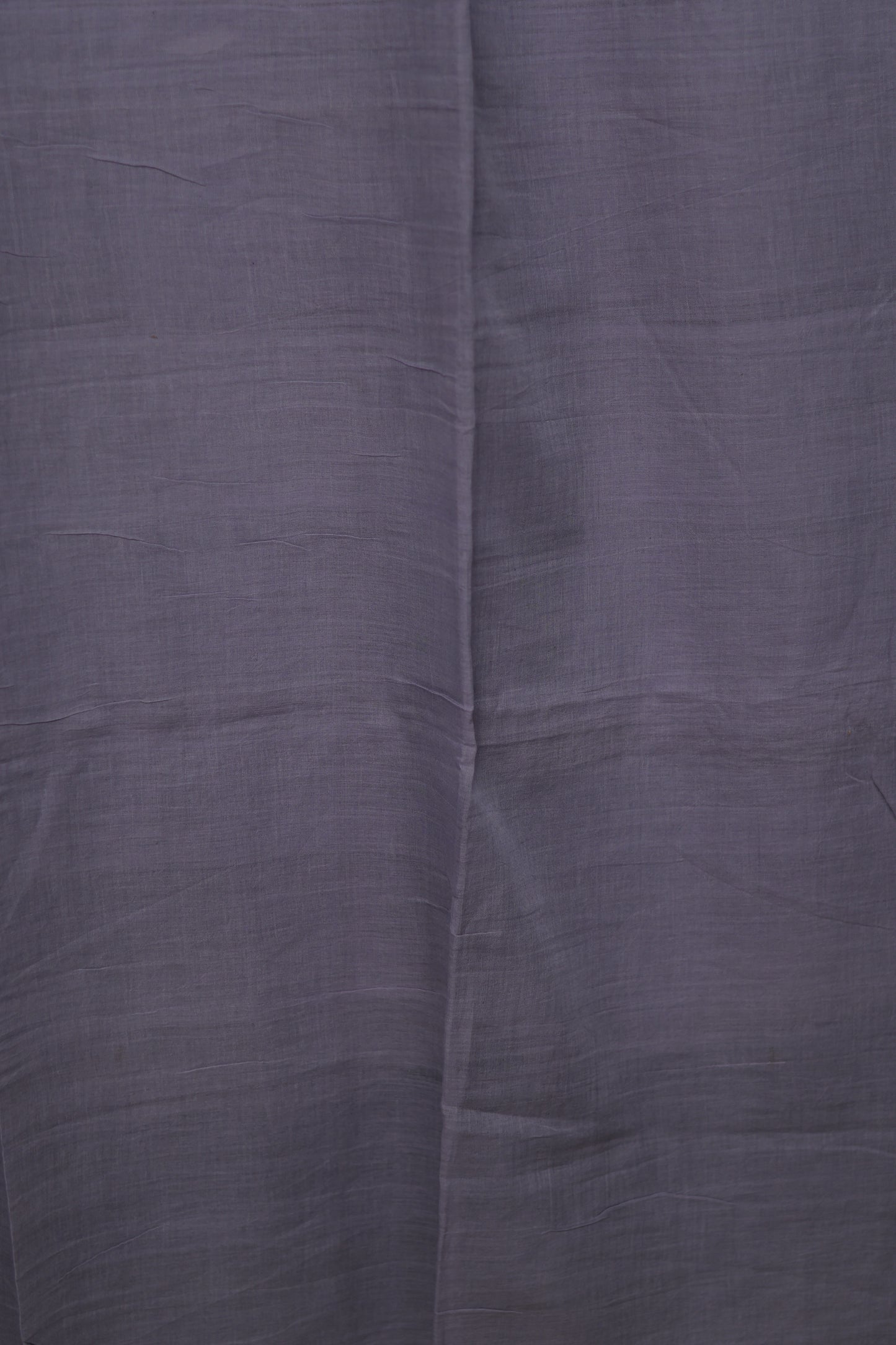 Grey Pure Handwoven Malai Cotton Saree with Butta Weaving