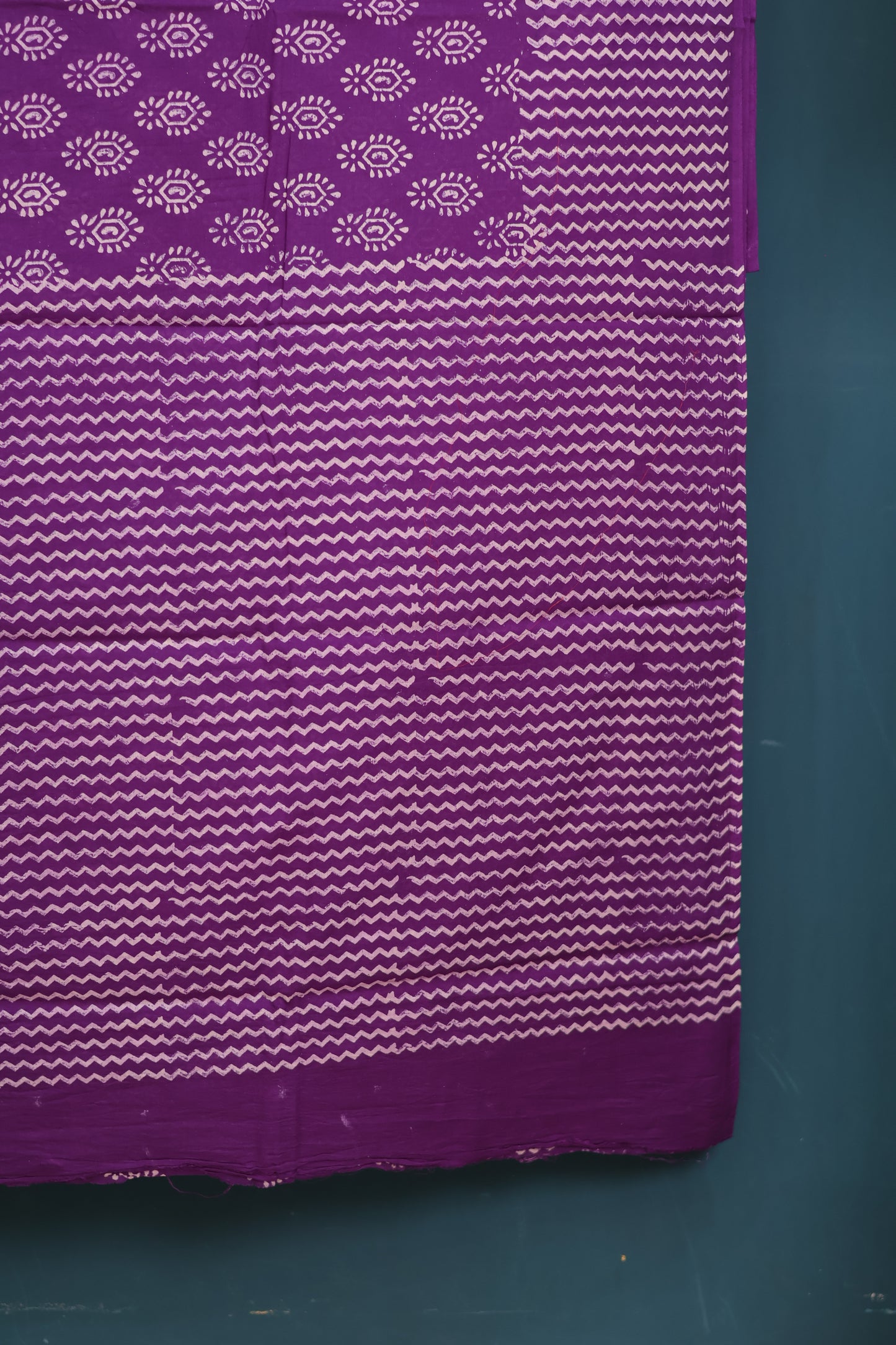 Bagru Handblock printed MulMul cotton saree