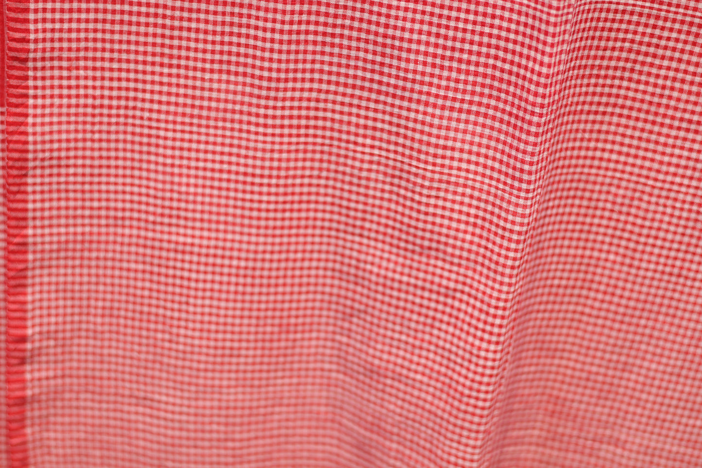 Checks Pure Handwoven Malai Cotton Saree