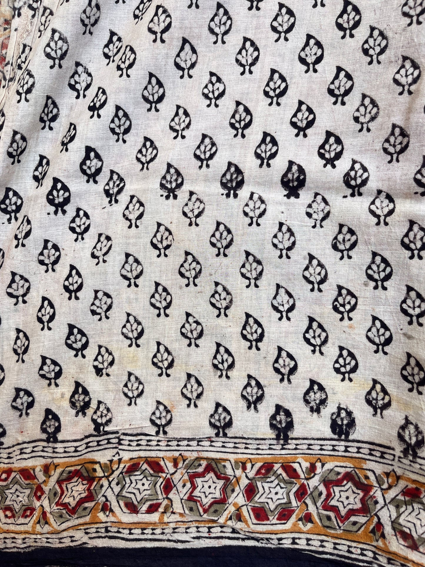 Hand Block Printed Kalamkari Cotton Saree