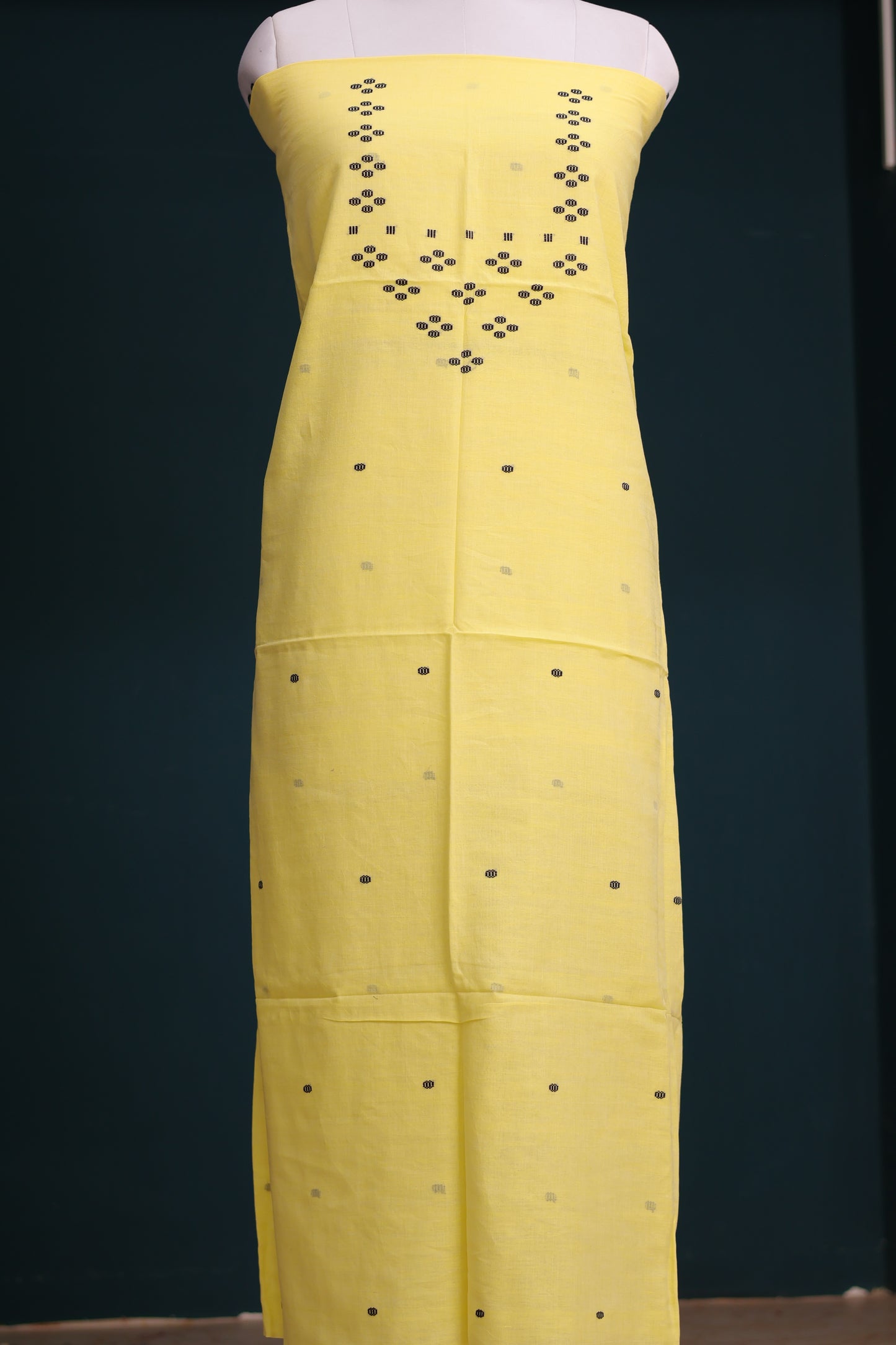 Handwoven weaving butta pure Malai cotton 2 piece suit sets