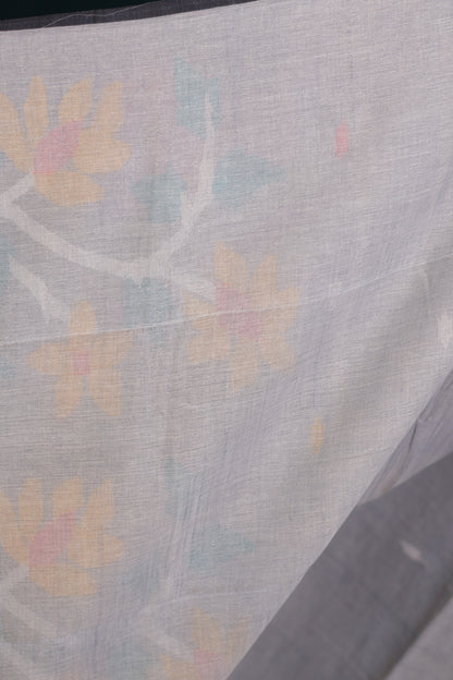 Pure Handwoven Jamdhani Malai Cotton Saree