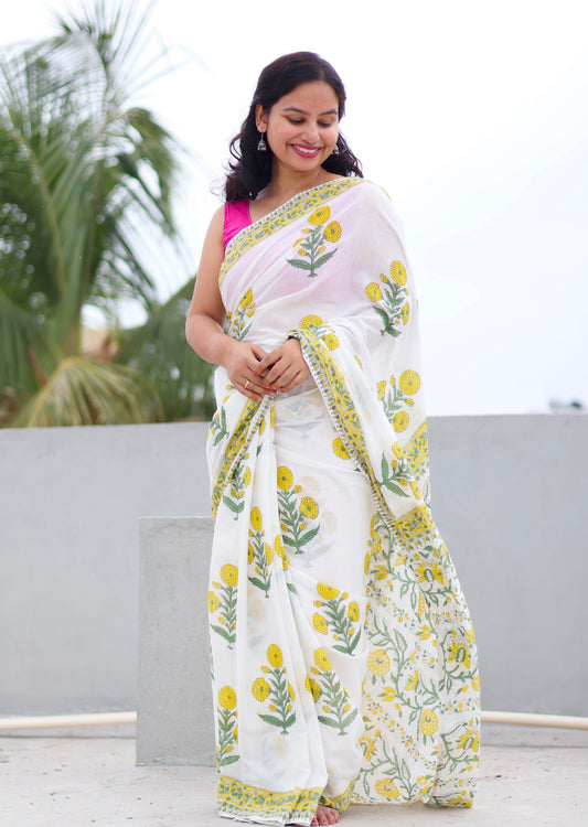 Mulmul Cotton Saree