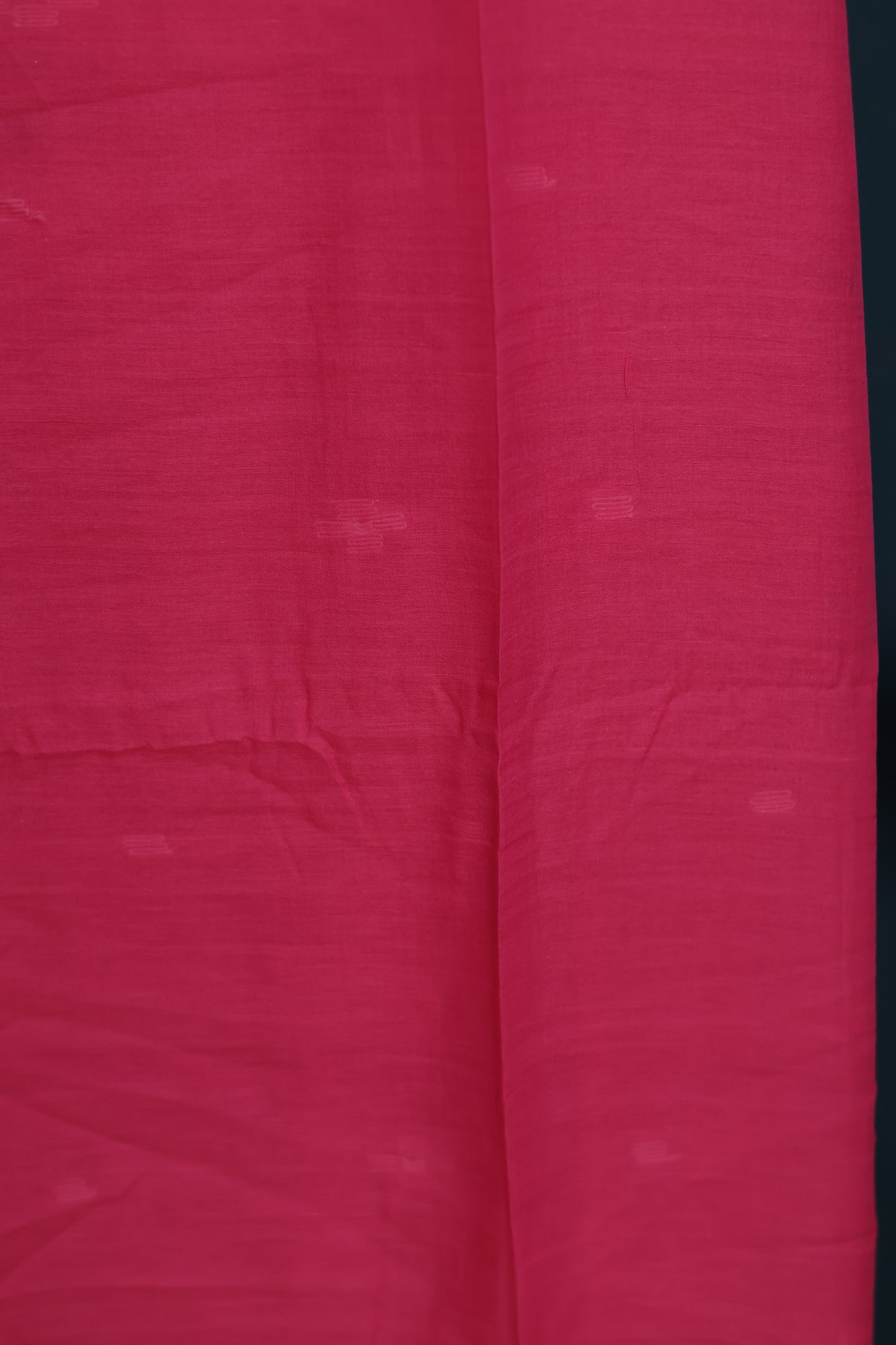 Pink Pure Handwoven Malai Cotton Saree with Butta Weaving