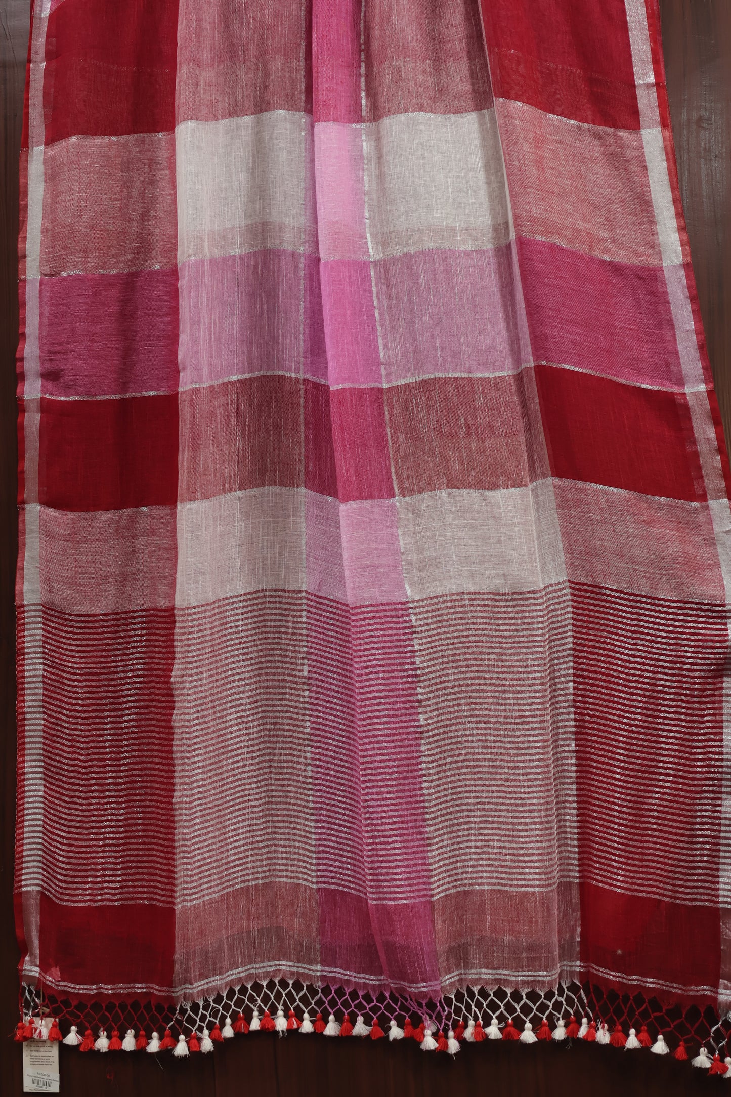 Pure Handwoven Linen Saree