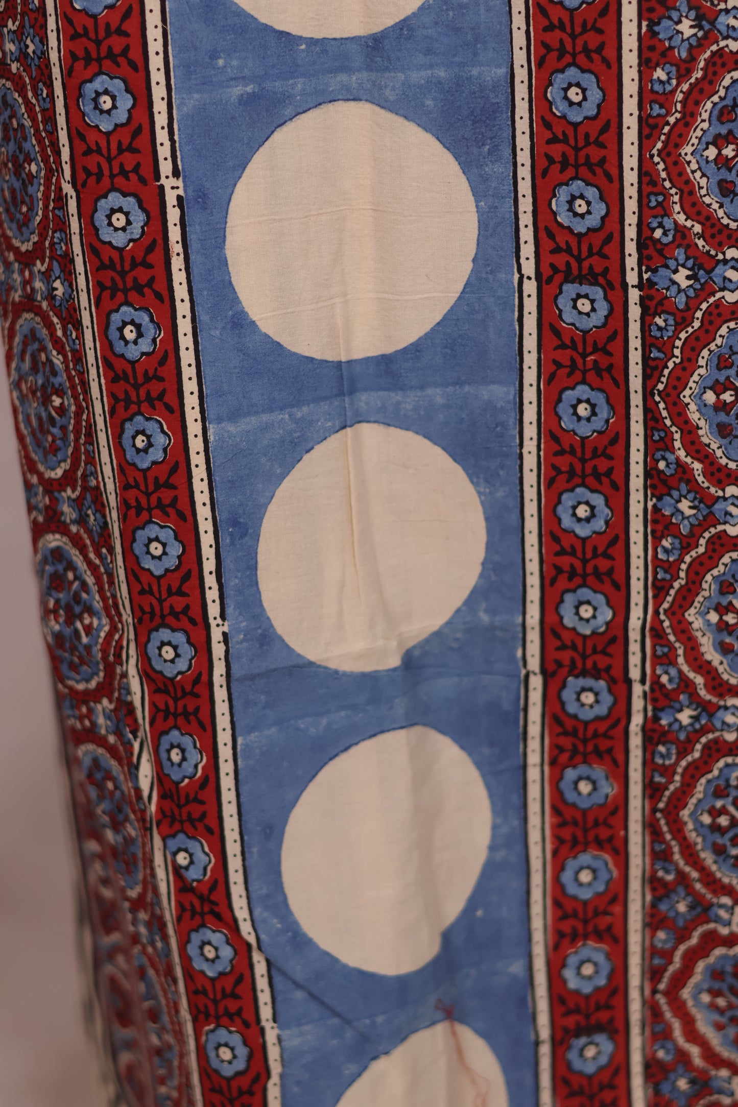 Ajrakh Handblock Printed Pure Cotton Top Material | Looms & Tassels