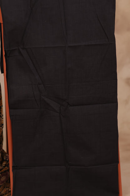 Hand Block Printed Kalamkari Unstitched 3pc Suit Set