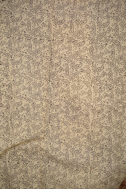Bagru Handblock printed MulMul cotton saree | Looms & Tassels