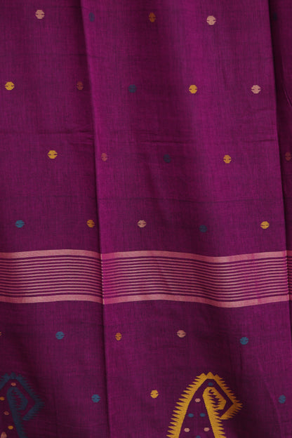 Pure Handwoven Jamdhani Malai Cotton Saree