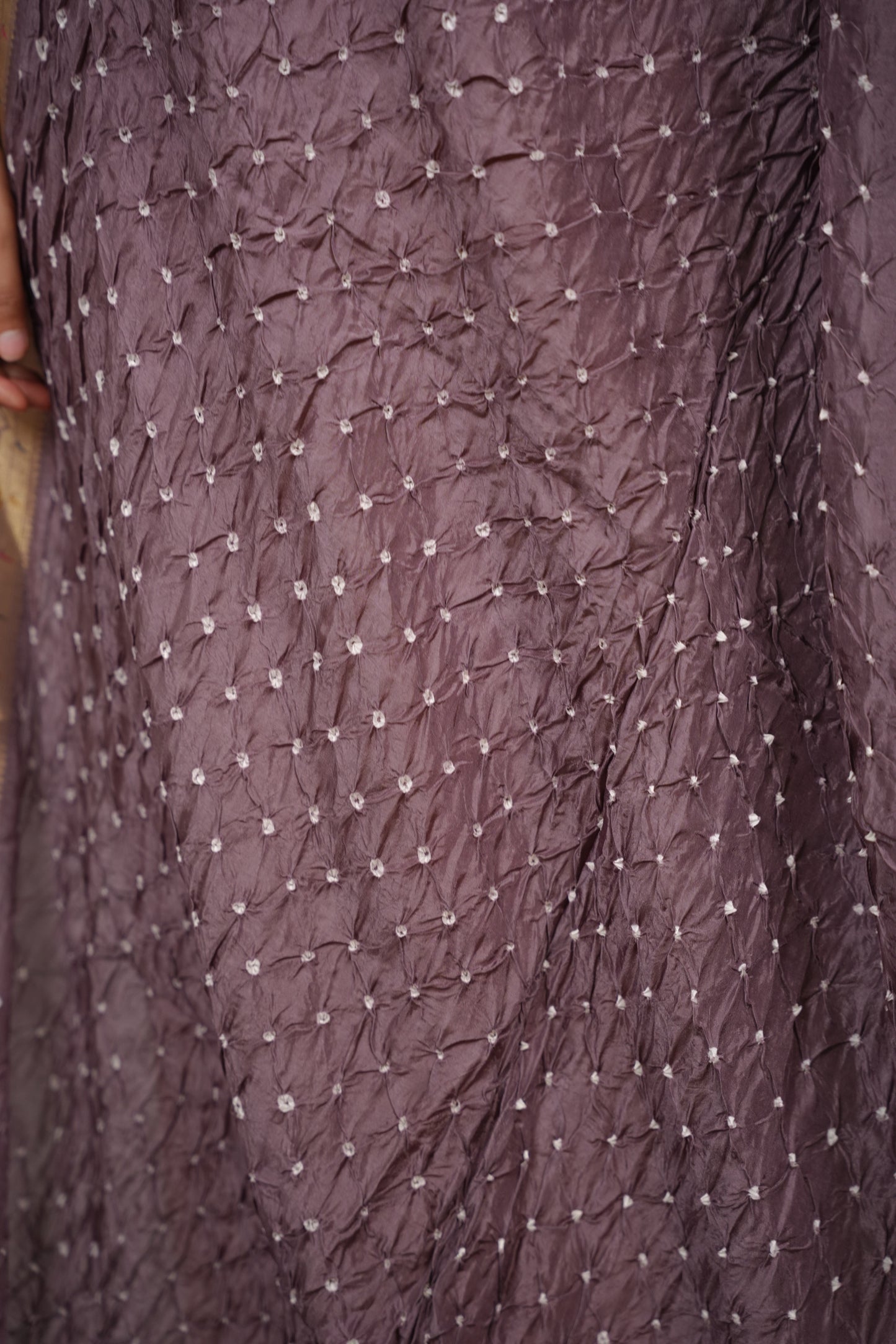 Handcrafted Bandhani Paithani Dola Silk Saree | Looms & Tassels