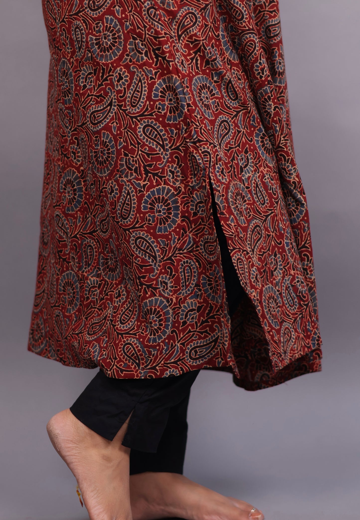 Ajrakh Hand Block printed Aline Kurti