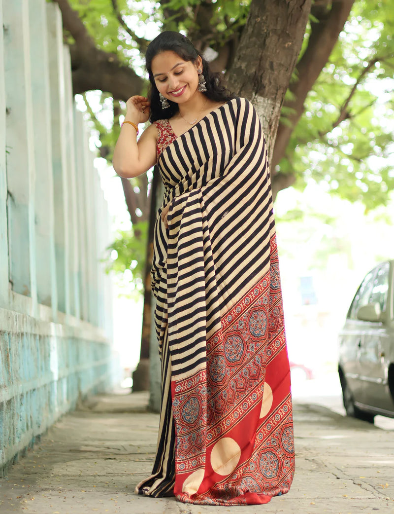 Ajrakh Sarees