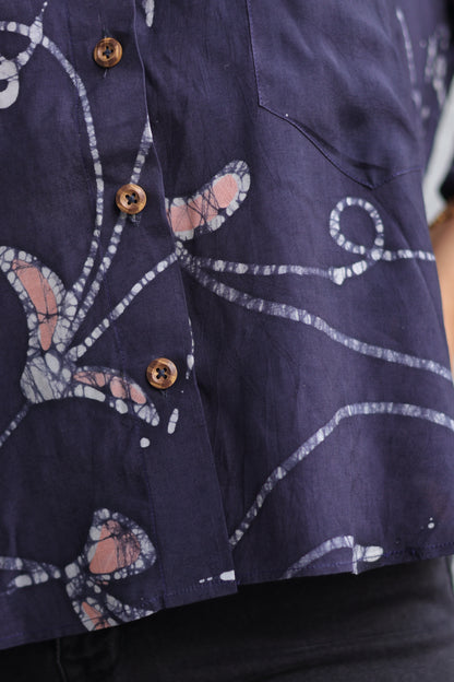 Grey Batik print shirt