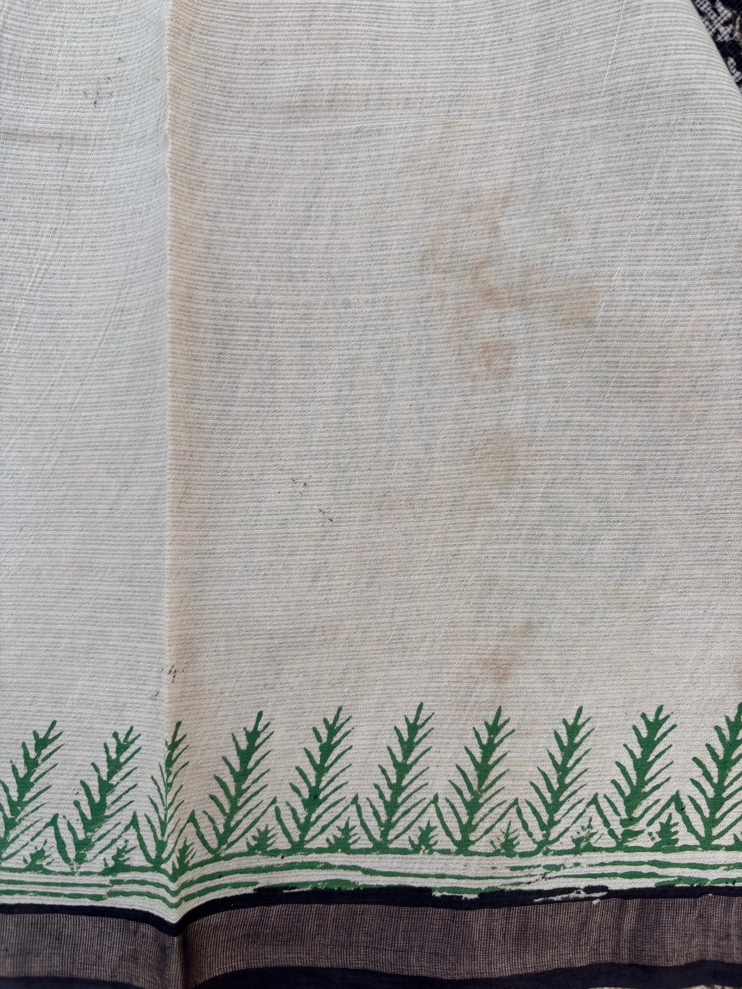 Hand block printed Kota Doriya Saree