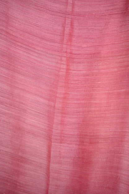 Baby Pink Handloom Jamdhani Pure Matka Silk Saree with Muslin Silk Pallu