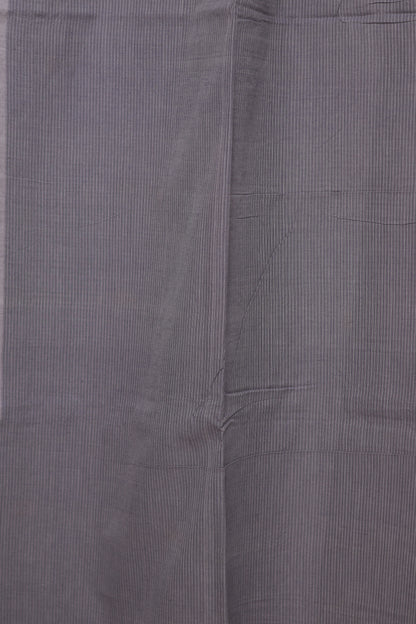 Grey Checks Pure Handwoven Jamdhani butta Malai Cotton Saree