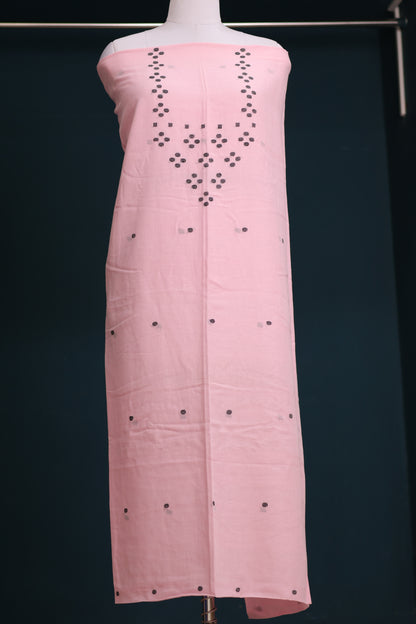 Handwoven weaving butta pure Malai cotton 2 piece suit sets